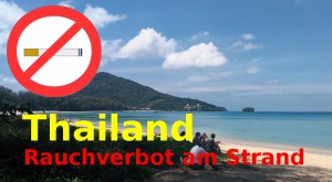 Rauchverbot am Strand in Thailand