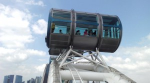 Singapur Flyer on the Top